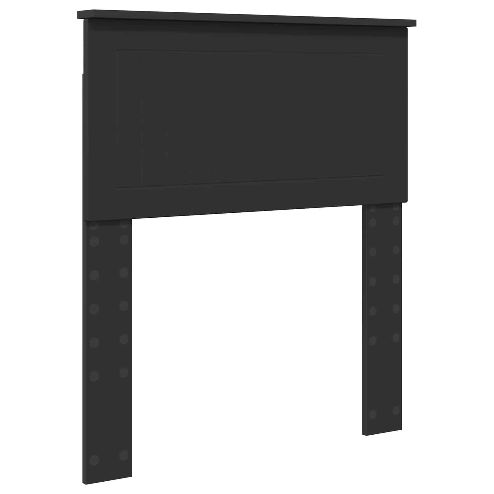 Lit de rangement avec tiroir noir 75 x 190 cm panneau de bois - 7