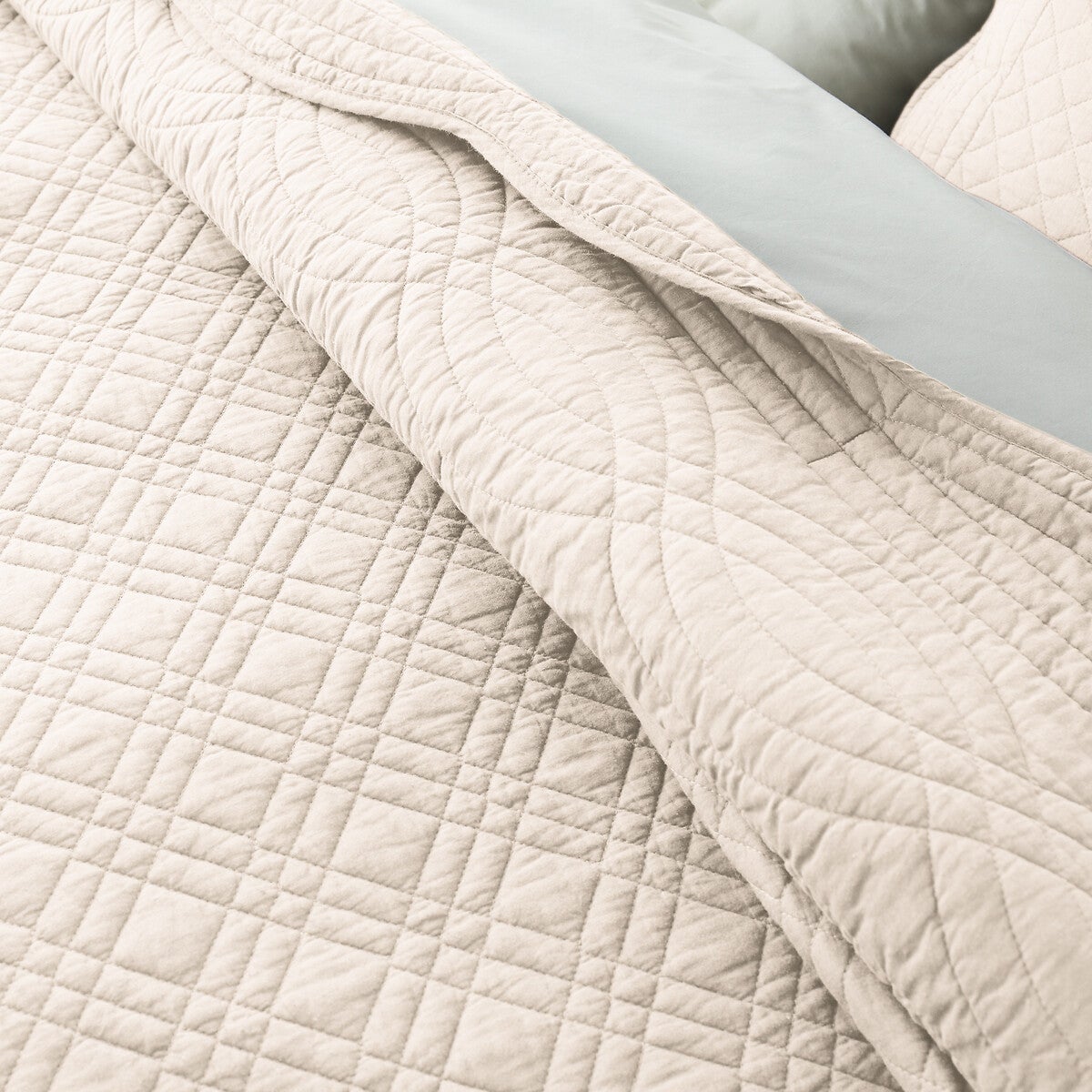 AMILLY GRIS B3 C.08 Couvre lit matelassé de Reig Marti - Linge MAT