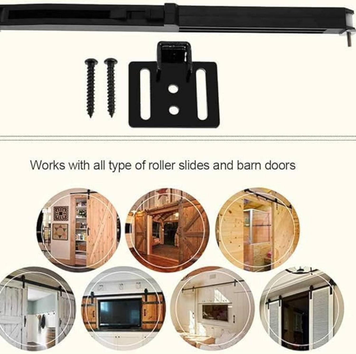 Amortisseurs pour portes coulissantes, accessoires de dégagement de meubles, amortisseur de porte coulissante pour portes de grange coulissantes - 5