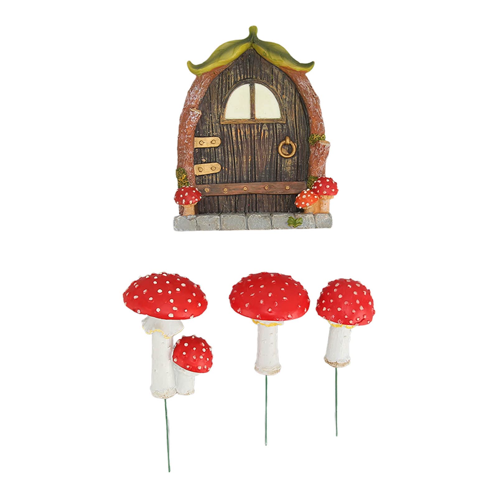 Porta Delle Fate Per Alberi - Con Finestre Luminose | Decorazione Giardino Magica - Foto 7