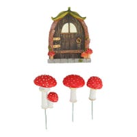 Porta Delle Fate Per Alberi - Con Finestre Luminose | Decorazione Giardino Magica - Foto 7