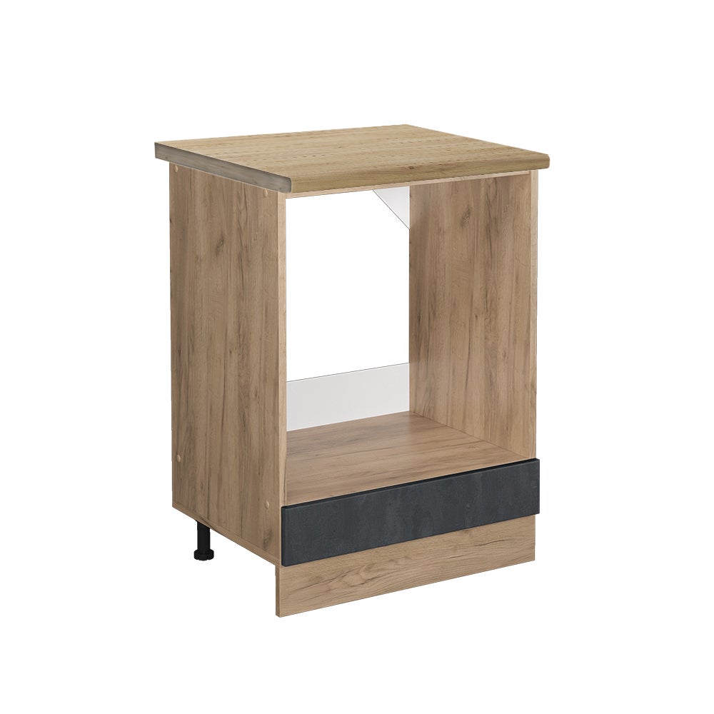 Vicco Szafka kuchenna R-Line, Czarny beton, 60 cm BP Dąb