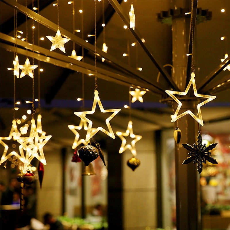 Fascia per capelli a forma di stella luminosa, con stelle LED