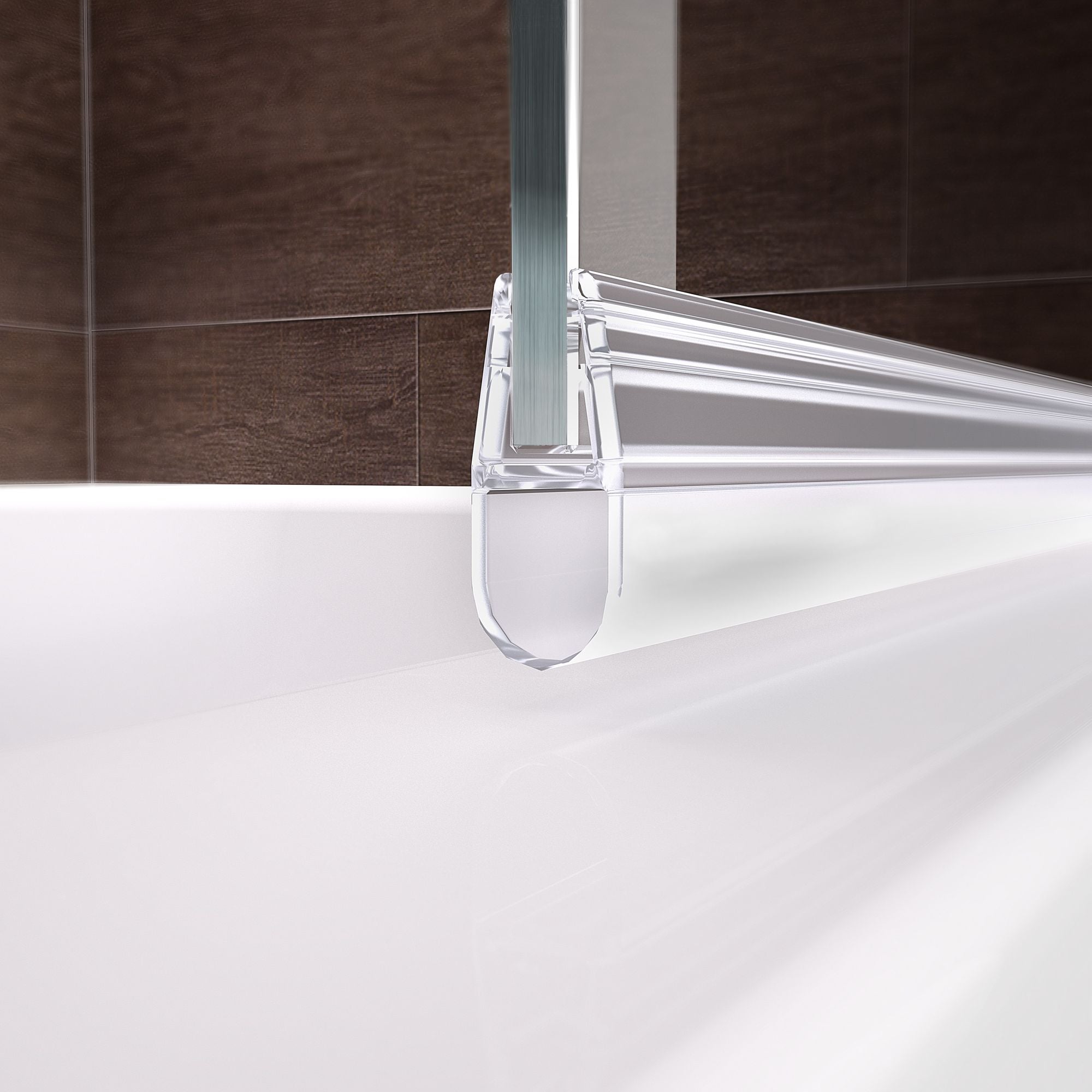 Pare-baignoire pivotant transparent blanc, H.140 x l.80 cm SCHULTE, paroi de baignoire réversible, écran de baignoire 5 mm pliant, volet rabattable - 3