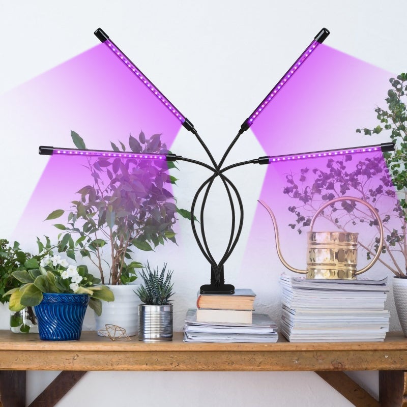Niello Lampe Pour Plantes 160 LED Double Tête - Spectre Complet Avec Minuteur 3/9/12H