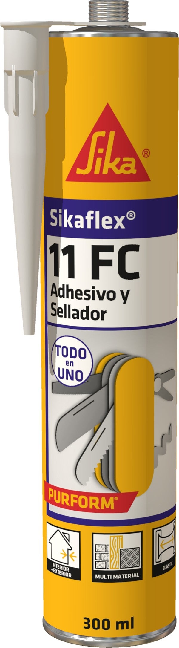 SIKA SIKAFLEX 11FC POLIURETANO CARTUCHO 300 ML.BLANCO