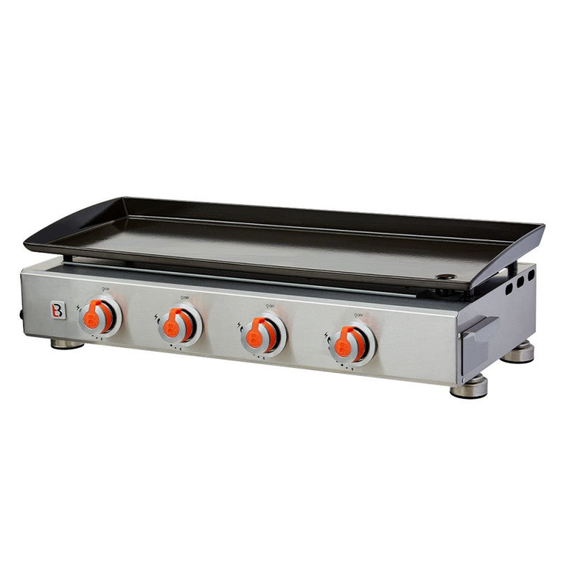 Plancha Gaz FAVEX 4 Feux - Surface 84x34cm, 10kW, Inox 5mm, Professionnelle