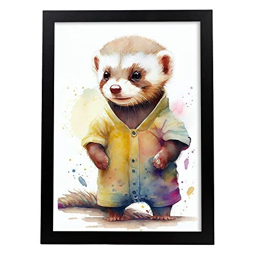 Poster Per Cameretta Con Orsetti - 4 Stampe Su Tela Per Bambini