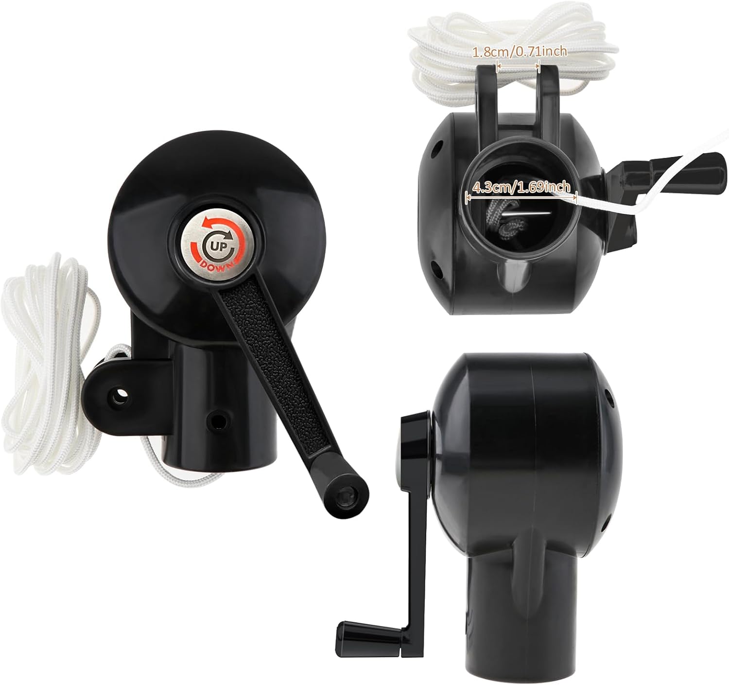 Manovella Di Ricambio Per Ombrellone Da Patio – Accessorio Universale Con Maniglia