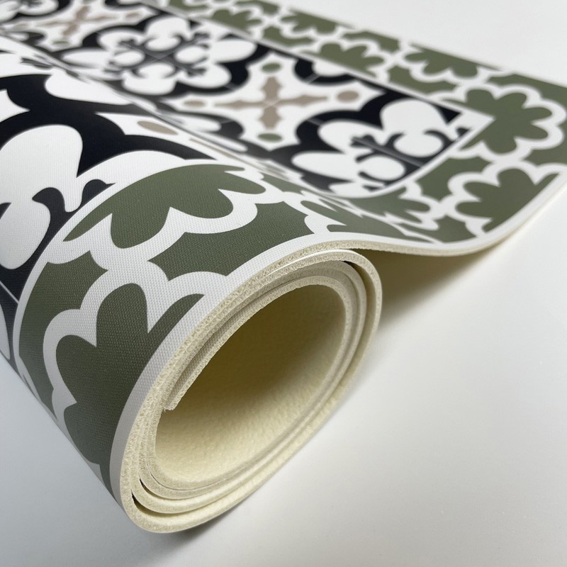 Tapis antidérapant - Cassandre - vinyle - int./ext. - Vert - 50x200cm - 4
