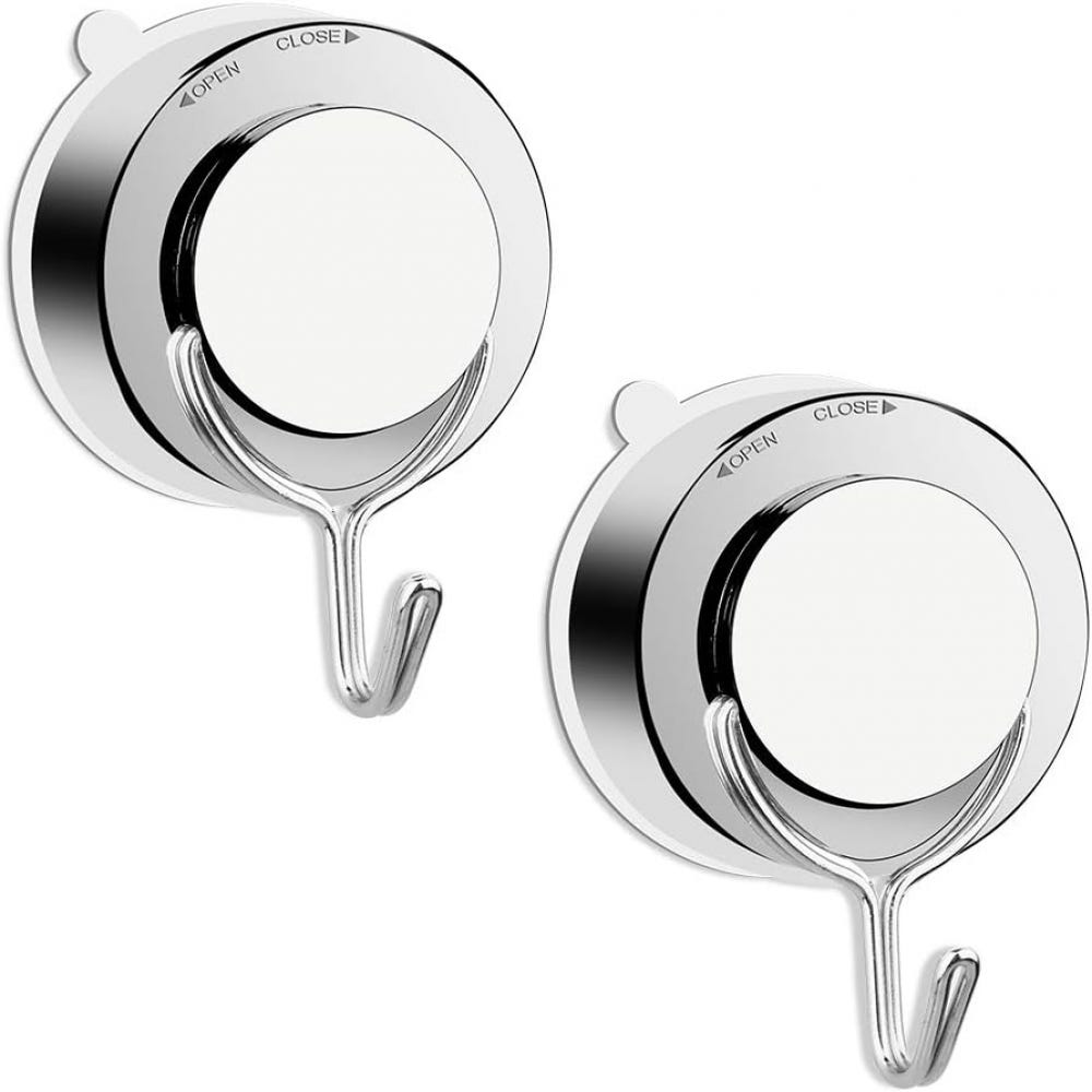 Ganci A Ventosa Extra Forti Per Bagno E Cucina | Con Filettatura E Presa Potente | Confezione Da 2, Senza Fori E Riutilizzabili