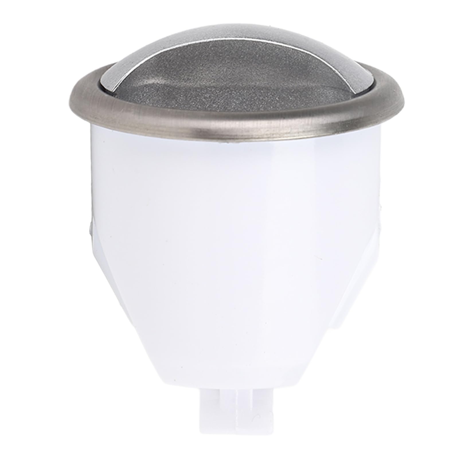 Pulsante ABS inox serratura porta per bagno, camper, yacht (argento) - 3