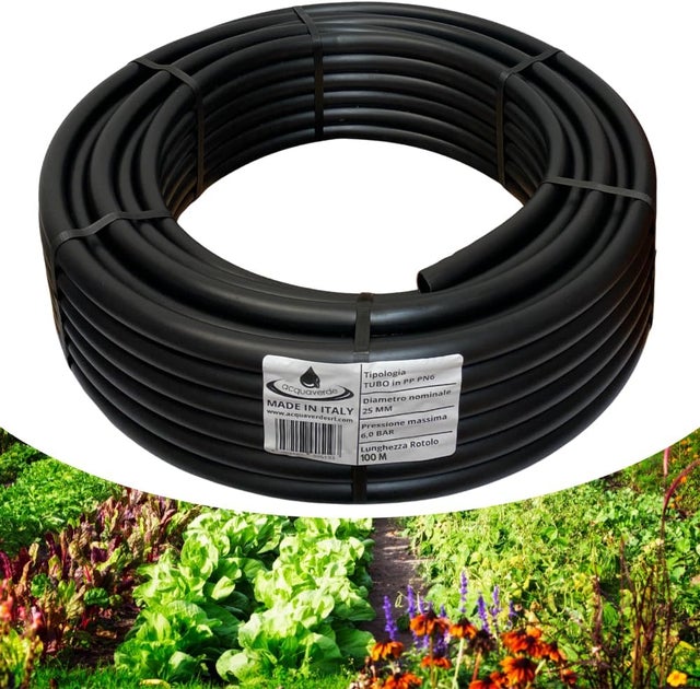 Tubo per irrigazione a goccia AUTOCOMPENSANTE NERO 16 PASSO 40CM 400MT 2LT/H eBa
