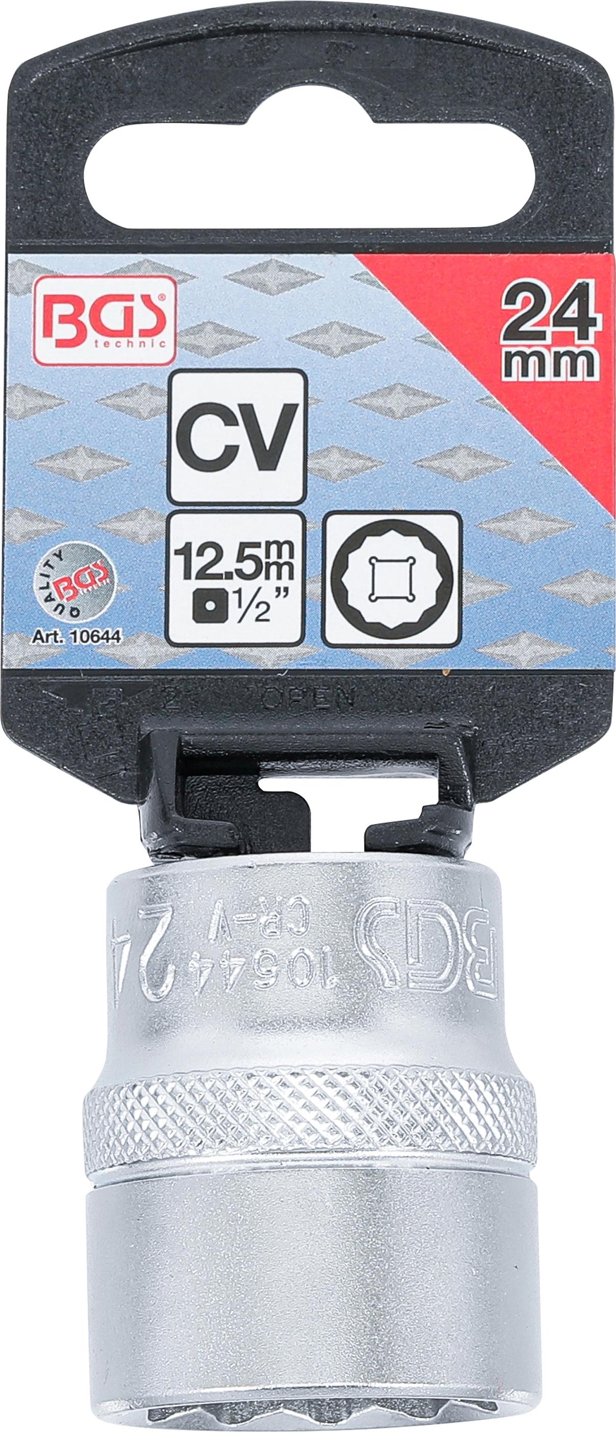 Douille pour clé, douze pans | 12,5 mm (1/2