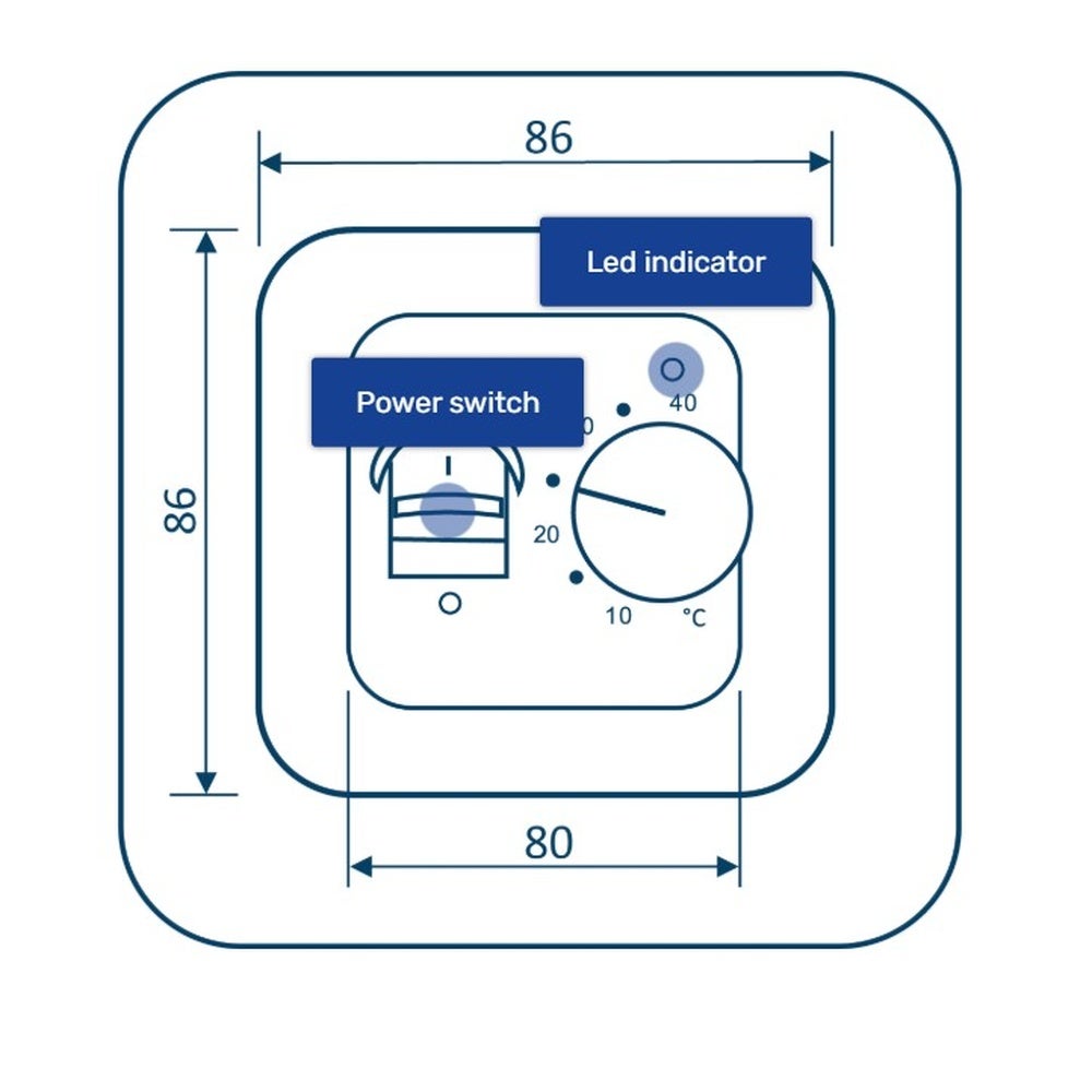 Zestaw do ogrzewania podłogowego 7 m², 200 W/m² + termostat MST-1 - 8