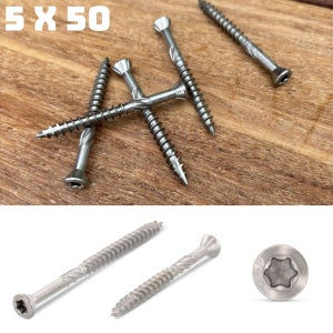 Lot vis à bois tête fraisée 7x50 ancien stock de quincaillerie neuves 30 pièces