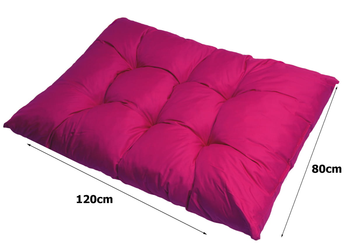 Coussins pour palettes, Assise 120x50 et Dossier 120x40cm Rosa, coussins canapé / coussin palette in / extérieur, SETGARDEN - 7