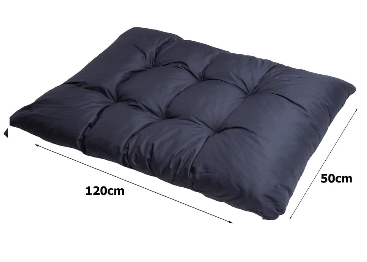 Coussins pour palettes, Assise 120x50 et Dossier 120x40cm Bleu foncé, coussins canapé / coussin palette in / extérieur, SETGARDEN - 8