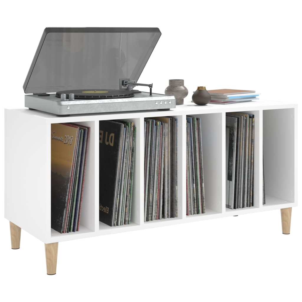 Armário de discos em compensado branco 100x38x48 cm – ComfortXL - 4