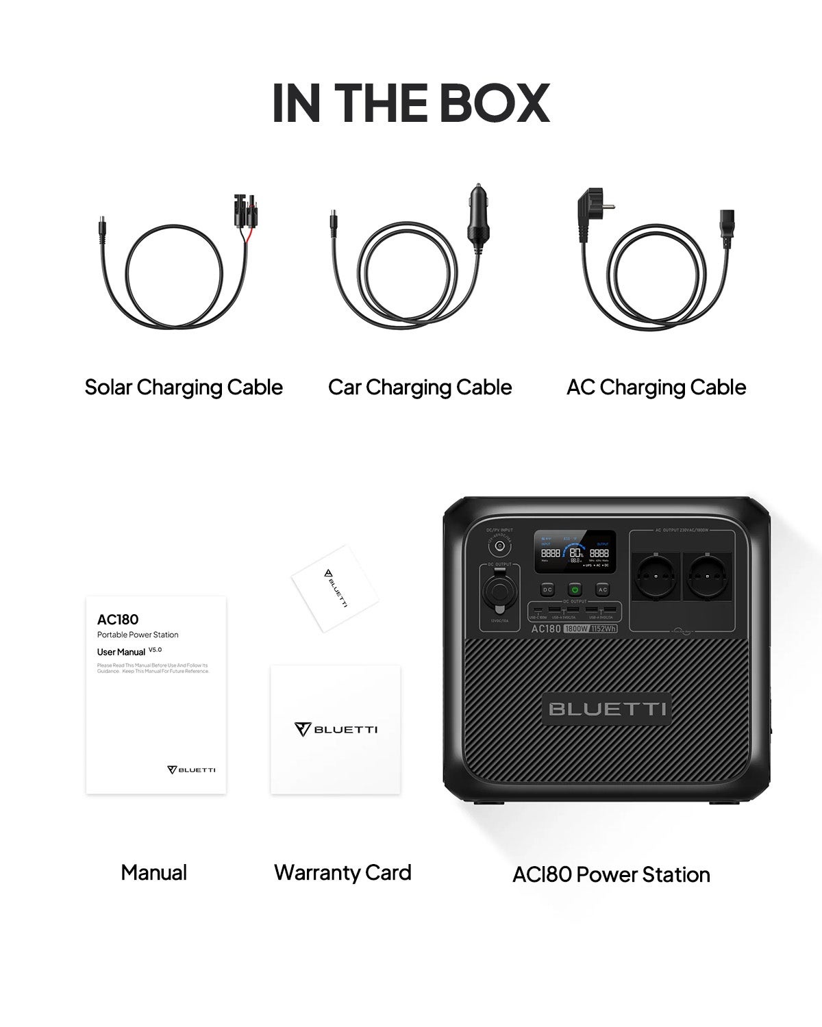 Générateur Électrique Solaire BLUETTI AC180 avec Panneau Solaire PV350,1152Wh Batterie LiFePO4, générateur pour Camping,Voyage,Panne de Courant - 8