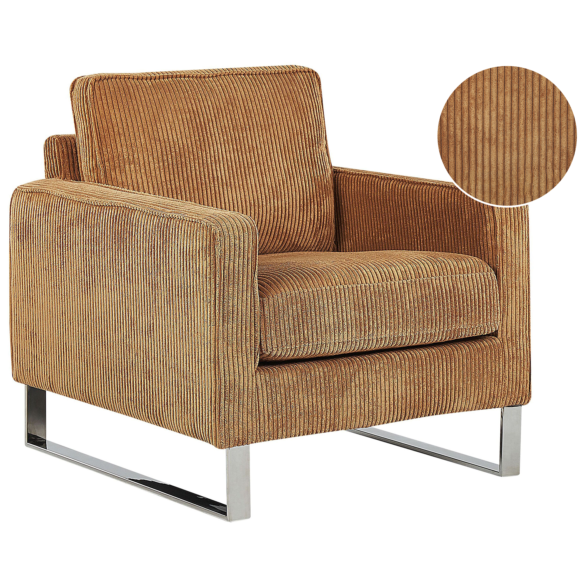 Fauteuil En Velours Crème Avec Pieds En Fer Doré – Marque San Marco, Dimensions 60x61x88 Cm, Neuf