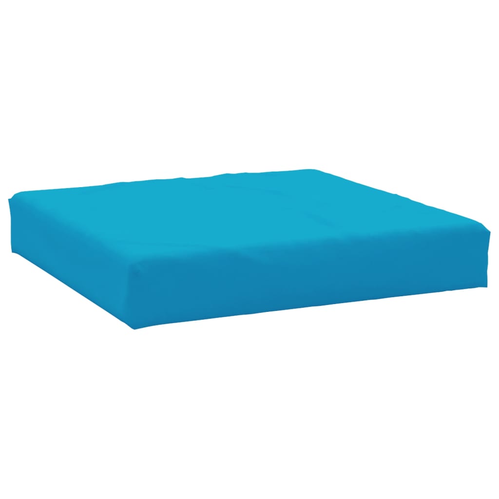 Juego de 2 cojines palet de tela oxford azul claro - 5
