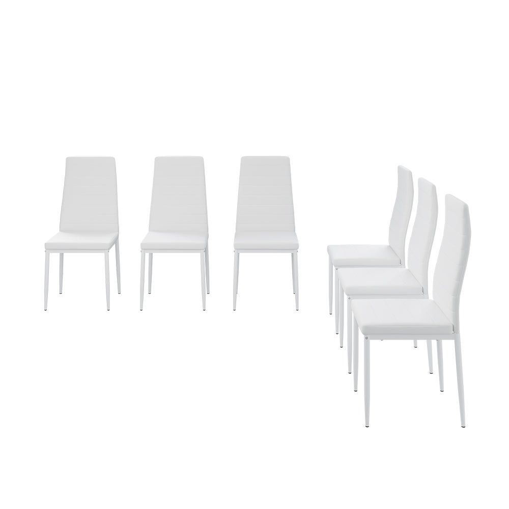 Vicco Krzesło do jadalni Grand, Biały, 42.5 x 48 cm Zestaw 6 sztuk
