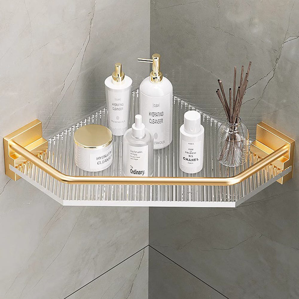 Mensola Doccia Senza Foratura 2 Pezzi - Nero, Acciaio Inox, 8 Ganci, Adesiva, Impermeabile - Foto 7