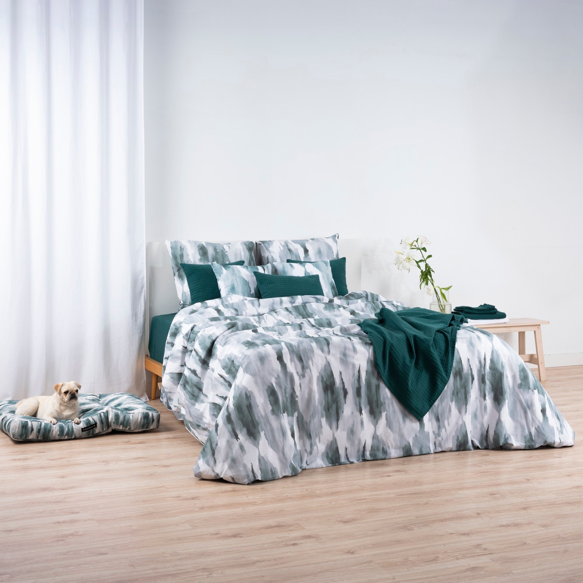 Capa de edredom Luton Esmeralda 240x220 cm - 2