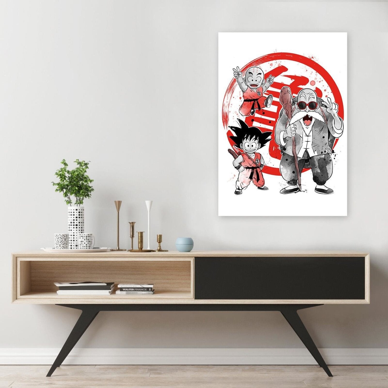 Tableau bois Dragon Ball Kame school - 50 x 70 cm - 3