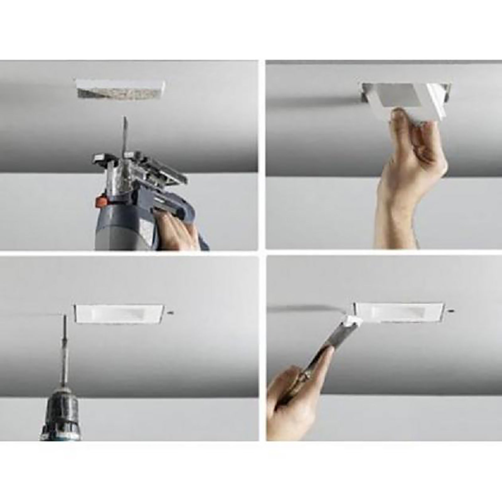 Spot à led encastré 8W carré en verre dépoli gu10 LIGHT 4000K - 2