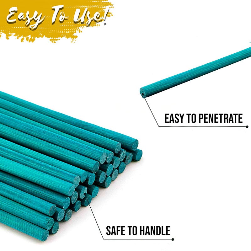 50 tiges de support pour plantes de 40 cm de long, tiges pour compositions florales, adaptées aux jardins et aux serres - 4