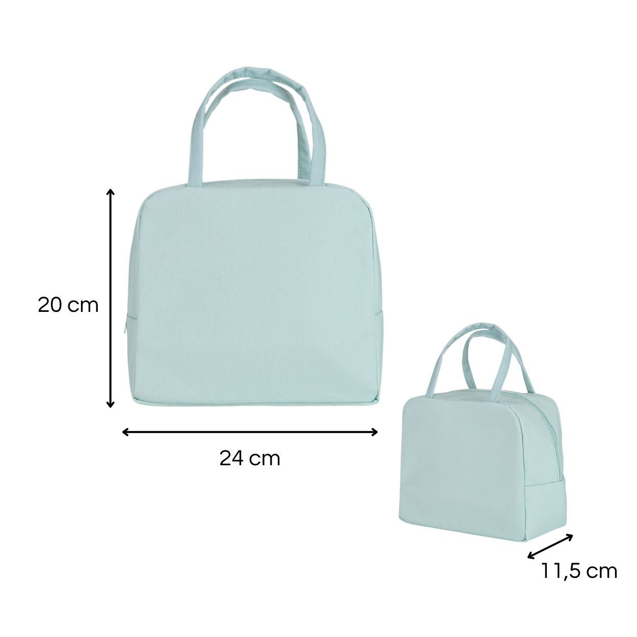 Torba termiczna Seafoam Estia tkanina zielony 6 l 1 szt. - 3