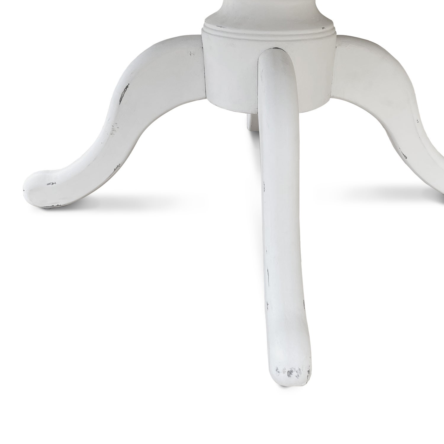Table ronde extensible en bois massif SIDONIE blanc - 5