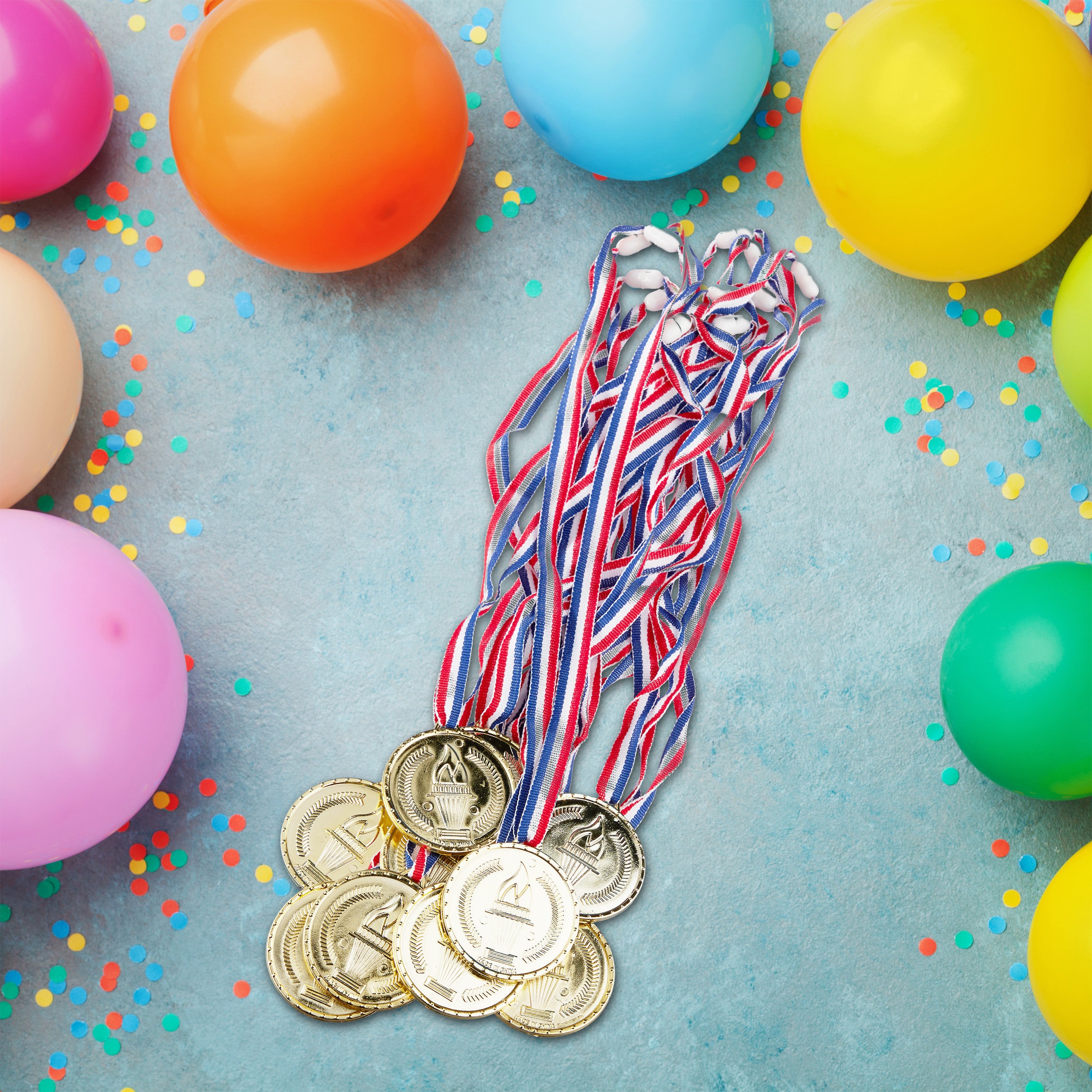 Médailles personnalisées pour récompenses – Médailles personnalisées en vrac, médailles de participation pour enfants et adultes, étudiants, compétitions sportives, concours avec ruban de cou (style