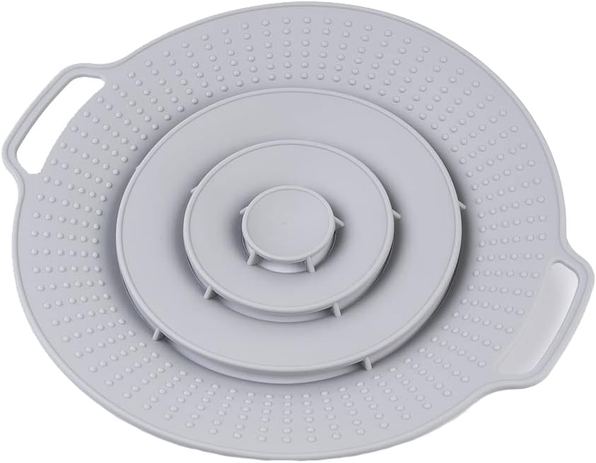 Couvercle Casserole Pratique Couvercle Silicone Anti-débordement Universel 15-25cm - Pour Casseroles Et Poêles - Anti-éclaboussures Cuisine - Alimentaire Couvercle Japonais Réglable