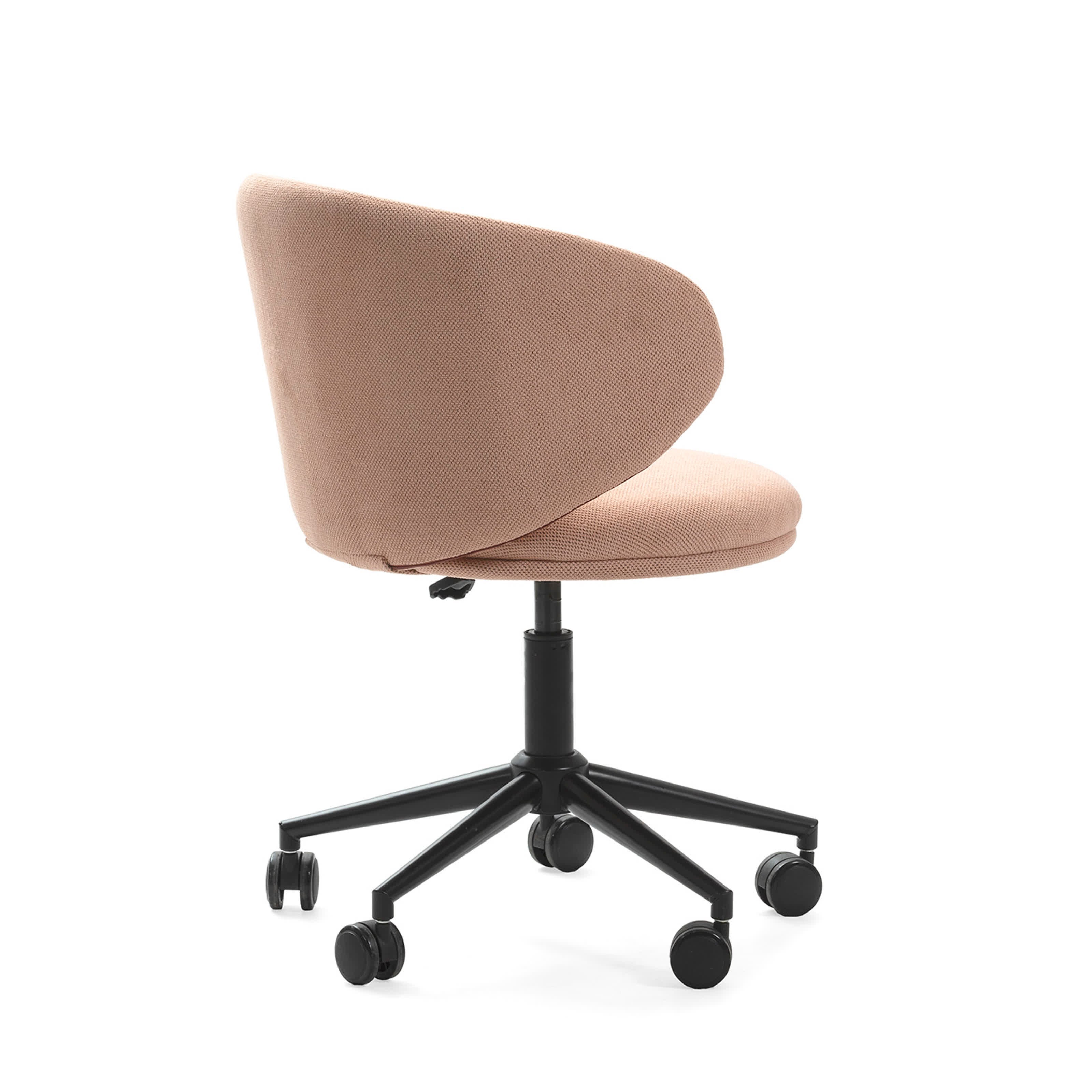 Sedia con base girevole e gambe in metallo 60x60 h73/83 cm - 5