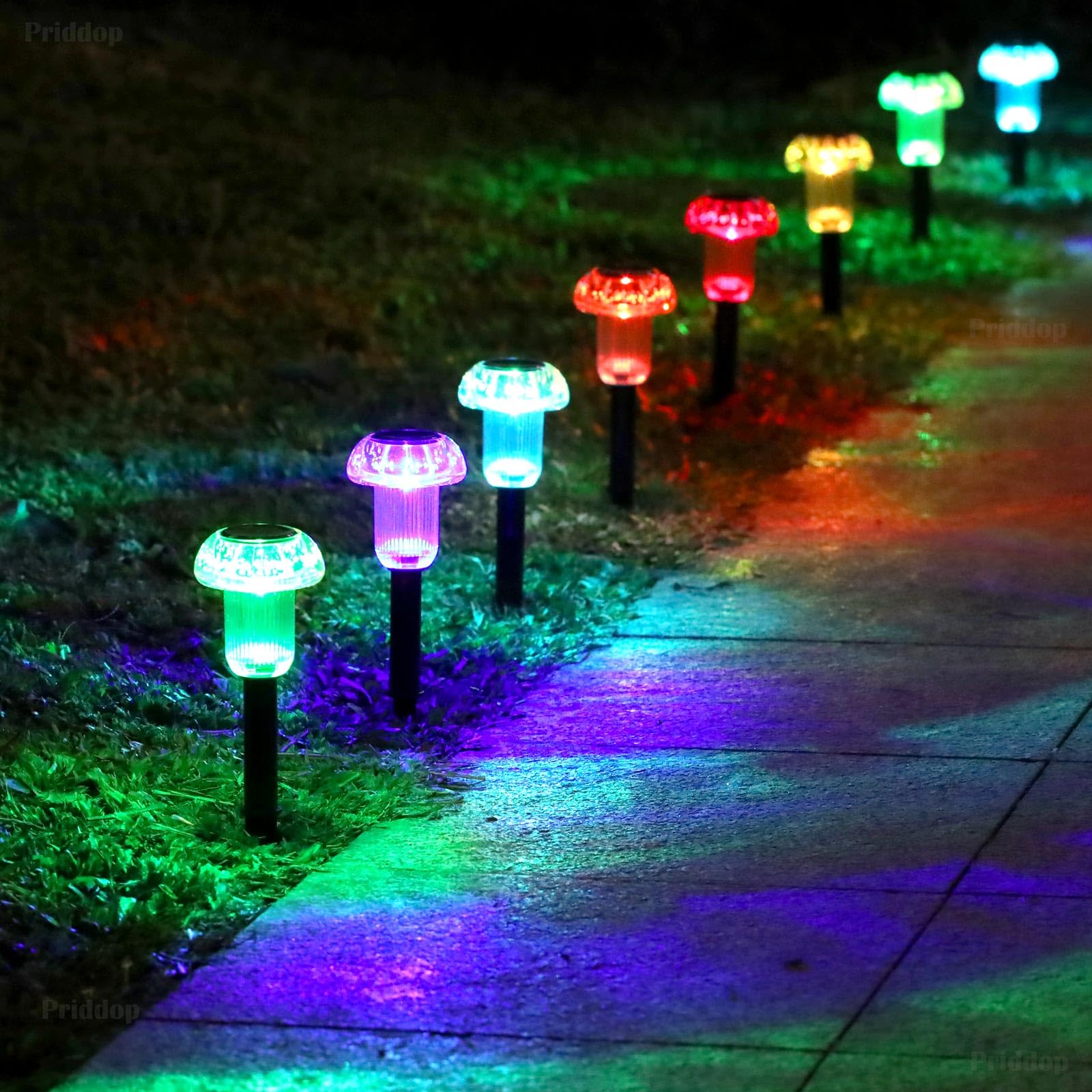 VOOE Lampade Solari a da Led Esterno,[ Alta Efficienza 228LED-2200mAh] Luce Solare Led Esterno