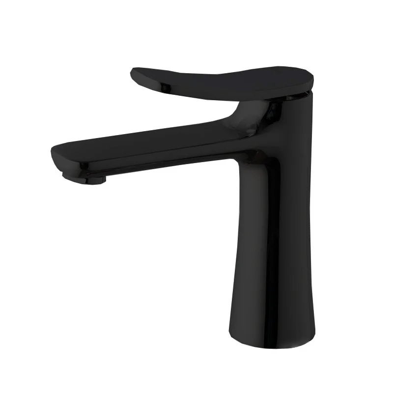 Baterie lavoar FIMA Carlo Frattini, cu ventil click-clack,negru mat