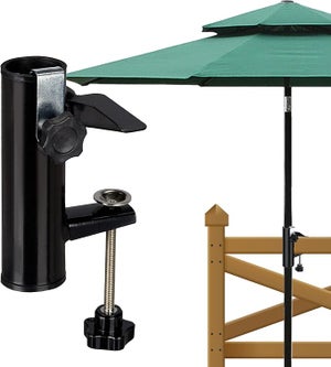 Support de Parasol, Pied de Parasol Balcon,Support de Parasol en Métal