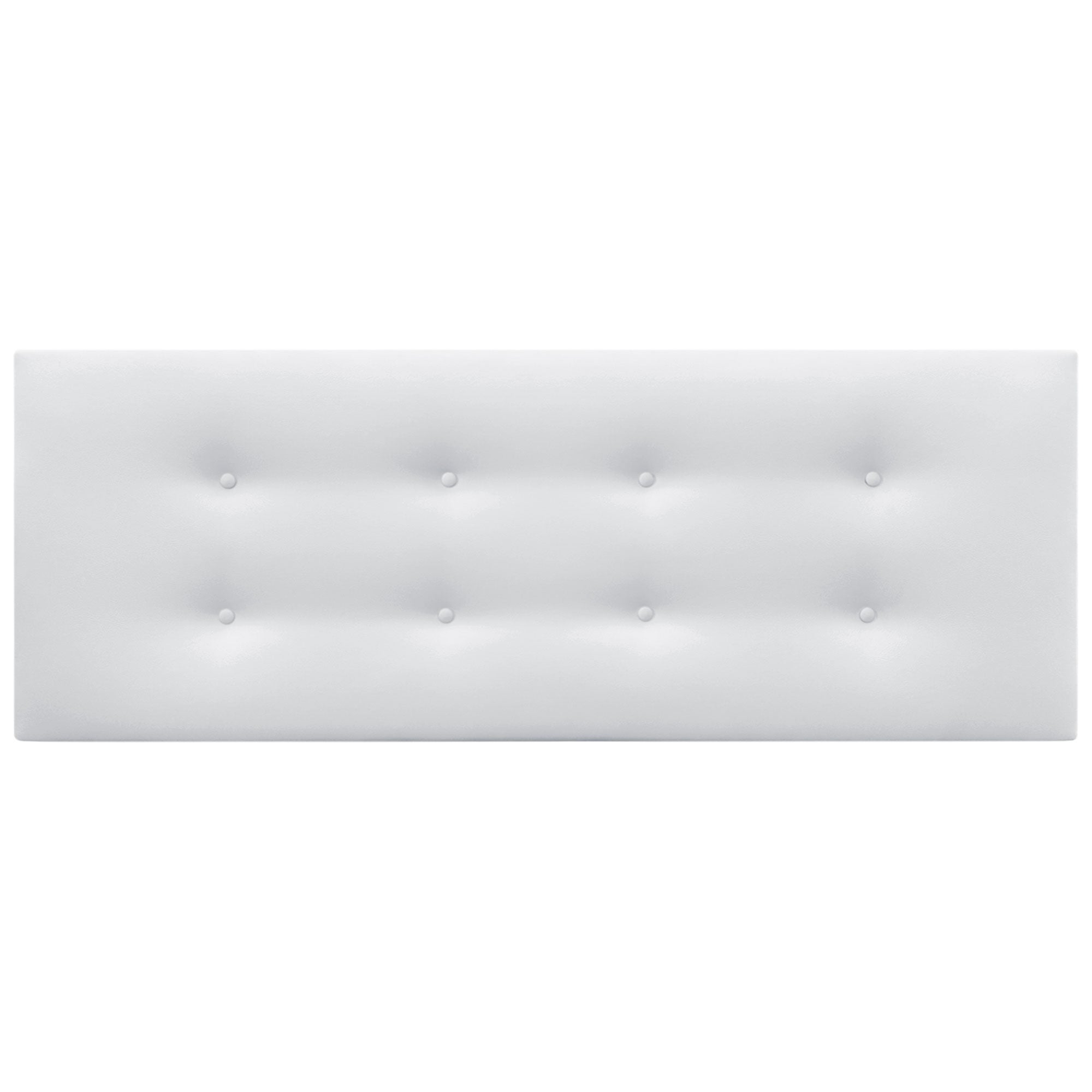 DHOME Cabecero de Polipiel Premium Pro con 2 hileras de Botones Cabezal tapizado Cama Lujo (Blanco, 135cm) - 3