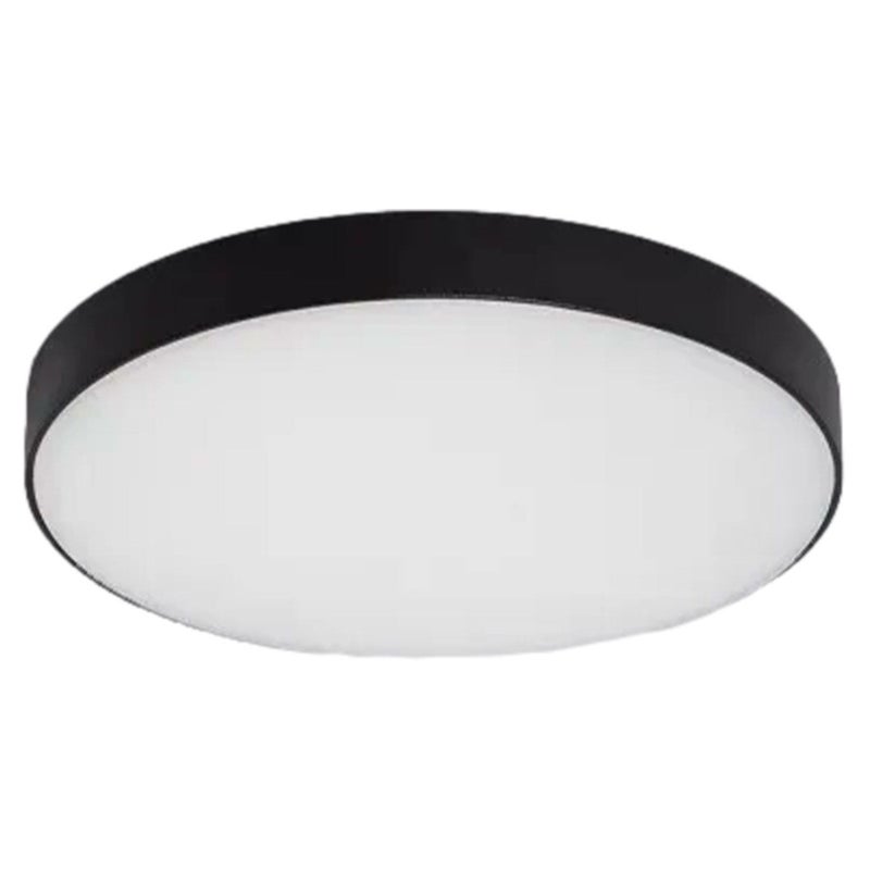 Plafon Simplicate okrągły czarny LED 19W 1900lm wym: 2 x 18 cm IP44 metal Abruzzo