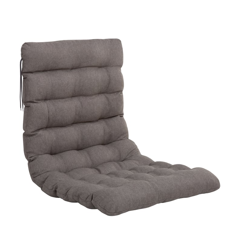 Poduszka na fotel ogrodowy 128 x 70 cm Topaz jasnoszary PATIO