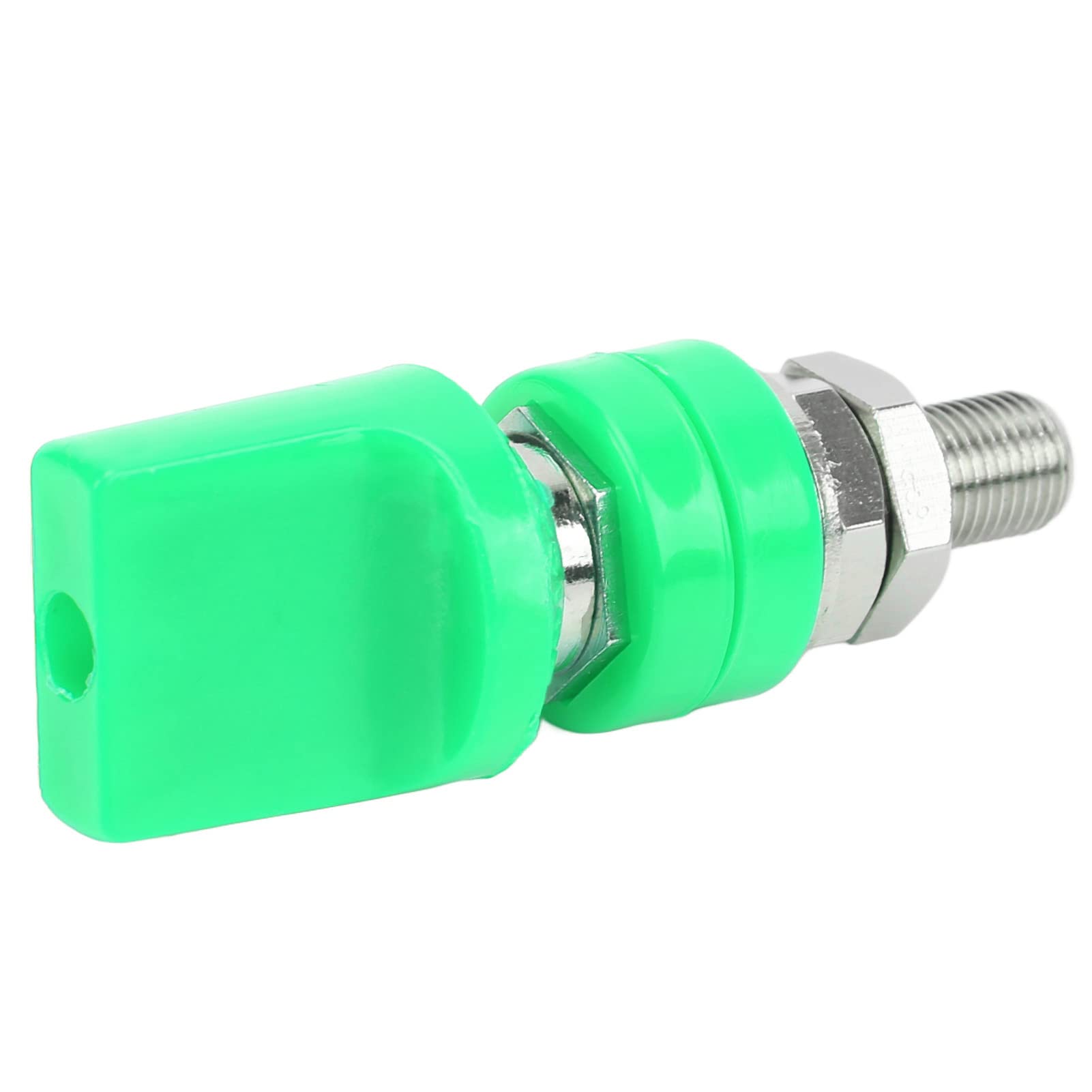 Connettore terminale per filo di collegamento M10 Filettatura 100A Grande corrente per spina a banana da 4 mm (verde) - 5