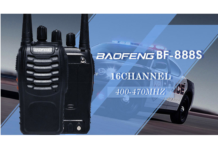 Talkie-walkie, longue portée, super pénétration, mini talkie-walkie sans fil d'extérieur, 888S (2 pièces)Norme européenne - 4