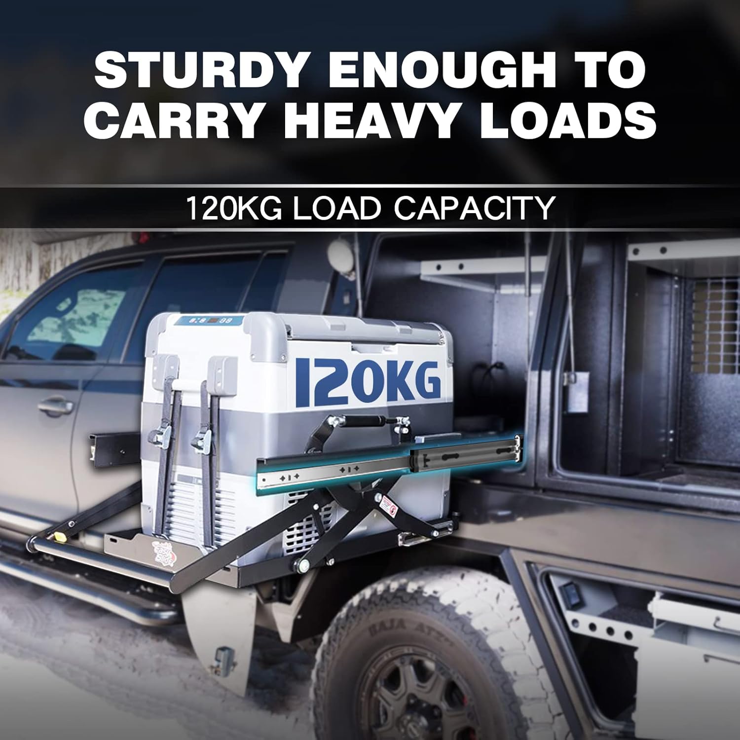 Glissière Tiroir Charge Lourde 120kg - Coulisse Tiroir avec Amortisseur, 500mm, Roulement à Billes, 1 Paire - 3