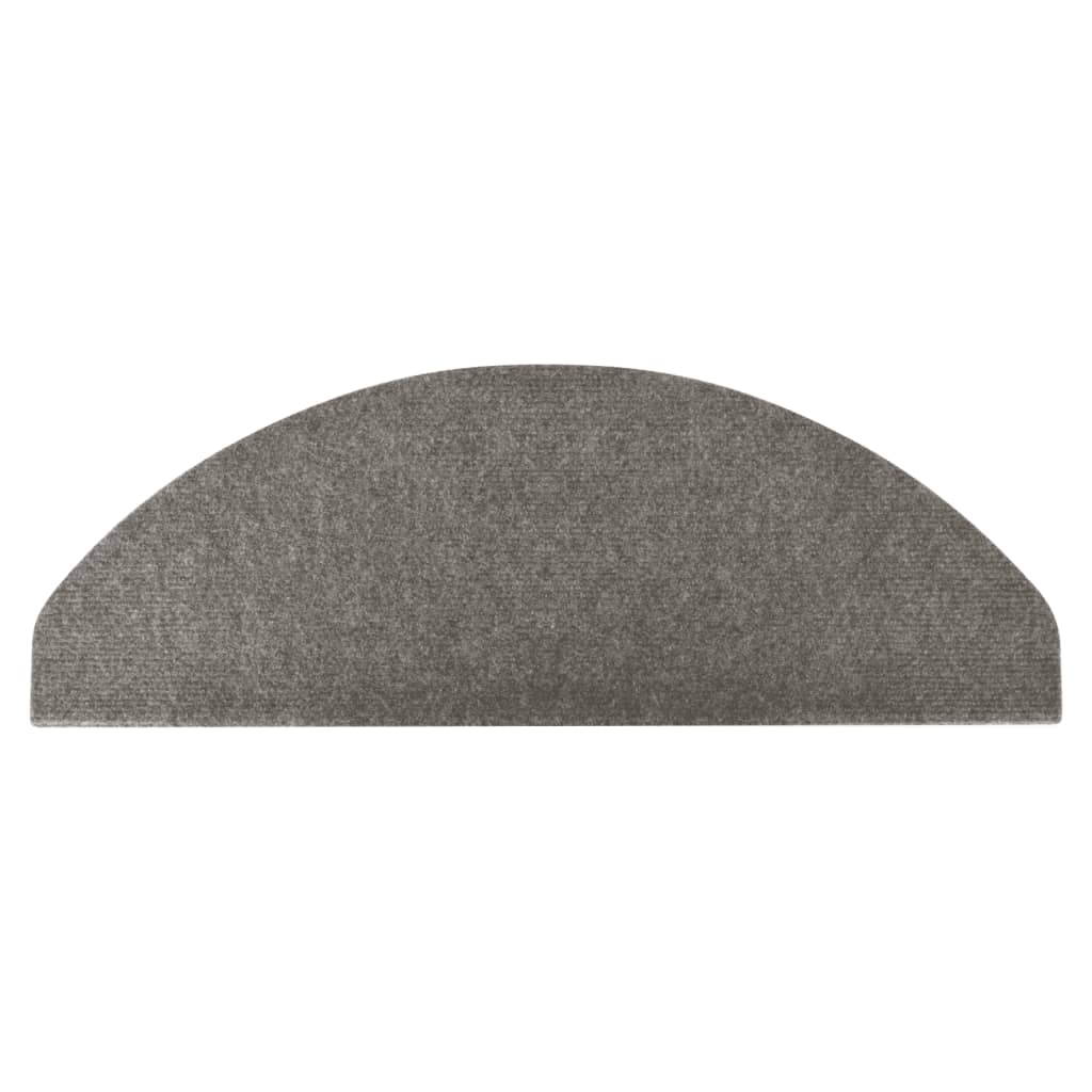 Tapis d'escalier auto-adhésifs 10 pcs gris 56x17x3 cm - 5