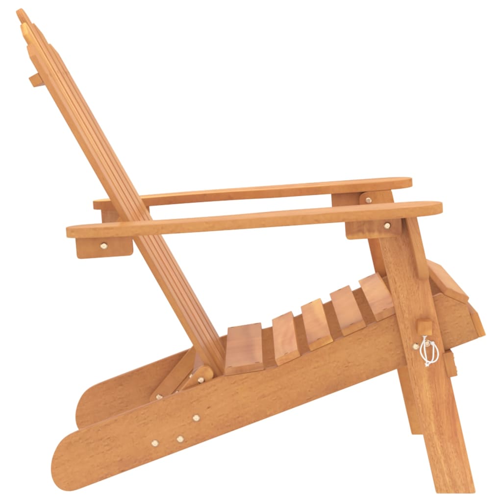 Chaise de jardin sans coussin Adirondack en Bois Marron - 4