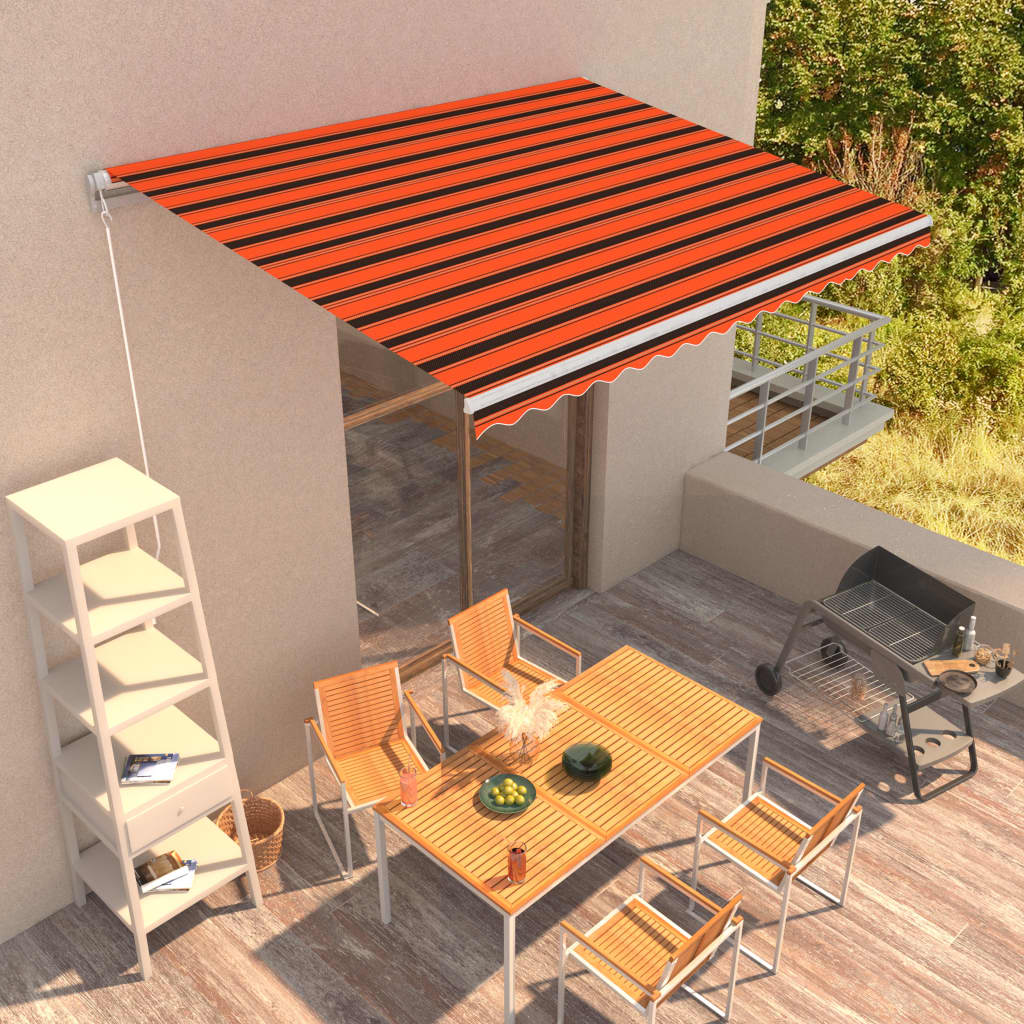 Toldo retráctil 400x300 naranja etarron
