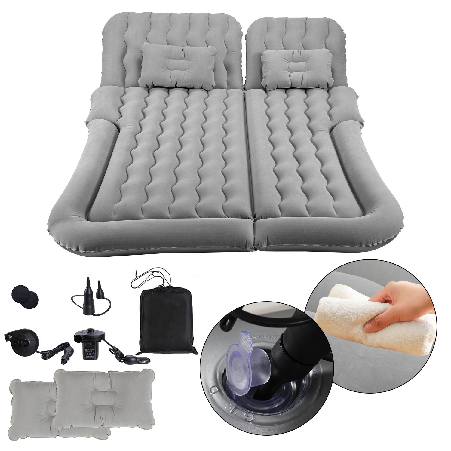 Matelas pneumatique de voiture compressé avec pompe électrique - Chine Matelas à